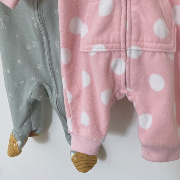 Carter's Baby Girl Sleeper and Jumpsuit Bundle - Newborn - Picture 3 of 14